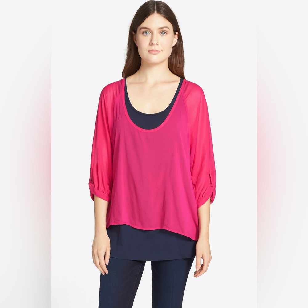 Splendid Layered 3/4 Sleeve Top